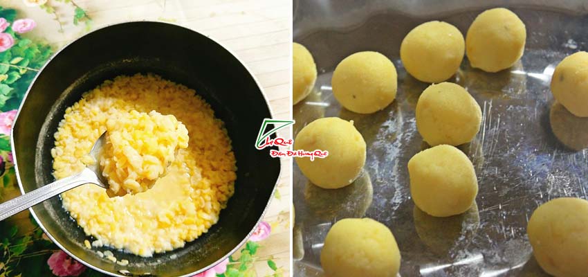 Làm nhân đậu trong bánh xu xê